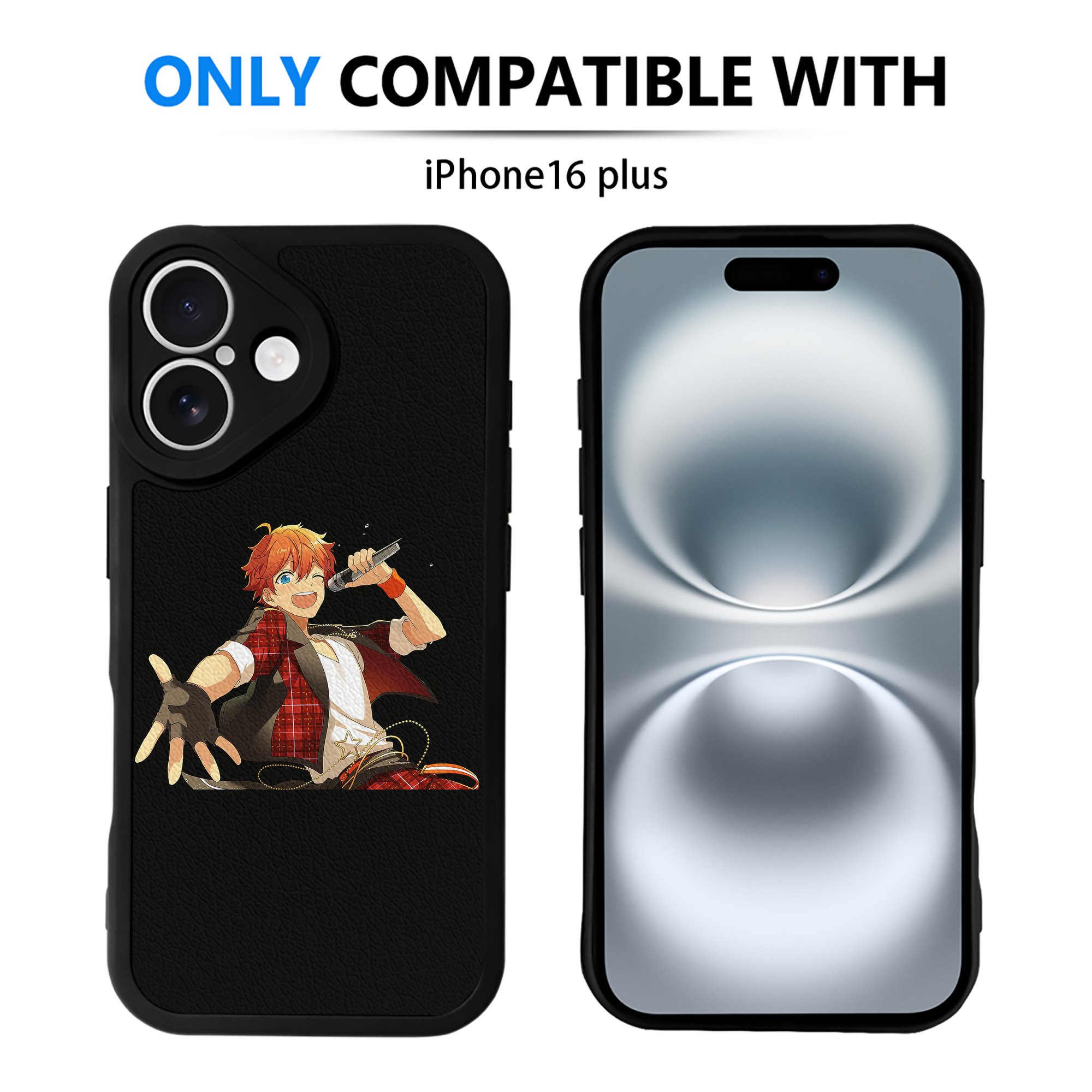 （画像用） あんさんぶるスターズ! Ensemble Stars 【iPhone 16シリーズ対応】シリコンスマホケース（レザー調） 材質：シリコン
